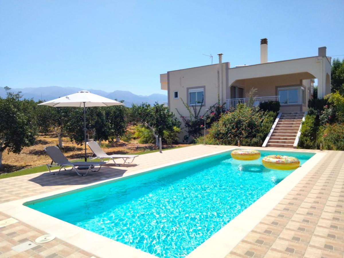 Villa Rosemagnolia, Pool 35M2, In Green, Gardens, Full Sun Close To Everything Agia  外观 照片